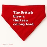 The British Blew A Thirteen Colony Lead USA-Made Doggie Bandana thumb 0