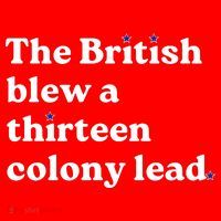 The British Blew A Thirteen Colony Lead USA-Made Doggie Bandana thumb 2