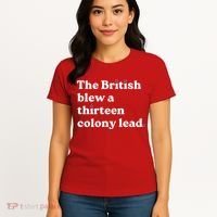 The British Blew A Thirteen Colony Lead Women's T-Shirt thumb 4