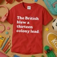 The British Blew A Thirteen Colony Lead Kids T-Shirt thumb 3