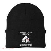 They Believe Bïden Got 81 Million Votes Bigfoot Beanie thumb 0