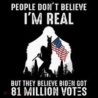 They Believe Bïden Got 81 Million Votes Bigfoot Mousepad thumb 1