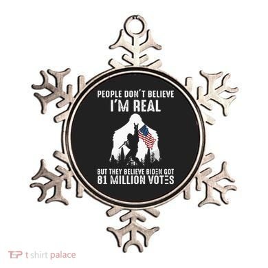 They Believe Bïden Got 81 Million Votes Bigfoot Ornament