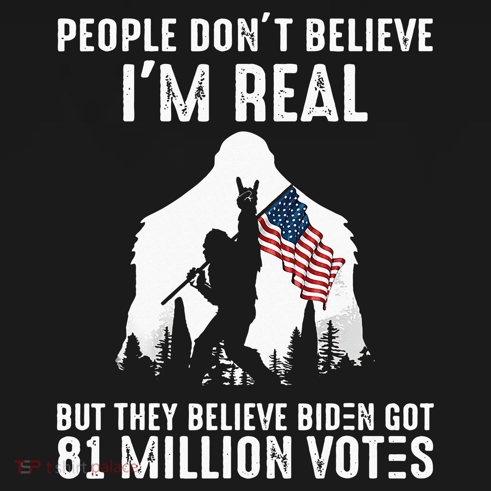 They Believe Bïden Got 81 Million Votes Bigfoot Toddler Hoodie