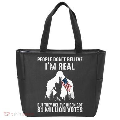 They Believe Bïden Got 81 Million Votes Bigfoot Tote Bag