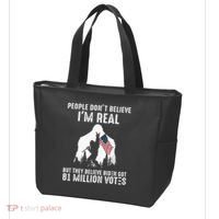 They Believe Bïden Got 81 Million Votes Bigfoot Tote Bag thumb 3