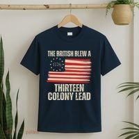 The British Blew A 13 Colony Lead Funny 4th Of July T-Shirt thumb 2