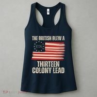 The British Blew A 13 Colony Lead Funny 4th Of July Women's Tank Top thumb 3