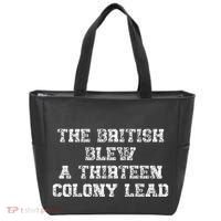 The British Blew A Thirn Colony Lead Funny Us History Tote Bag thumb 0