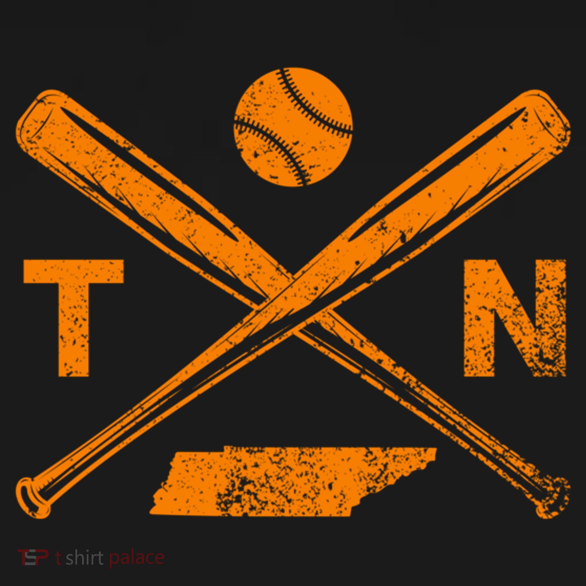 Tennessee Baseball Bats & Ball Classic Baseball Player Ornament