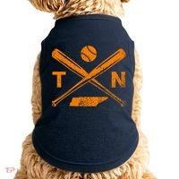 Tennessee Baseball Bats & Ball Classic Baseball Player Doggie Tank thumb 0