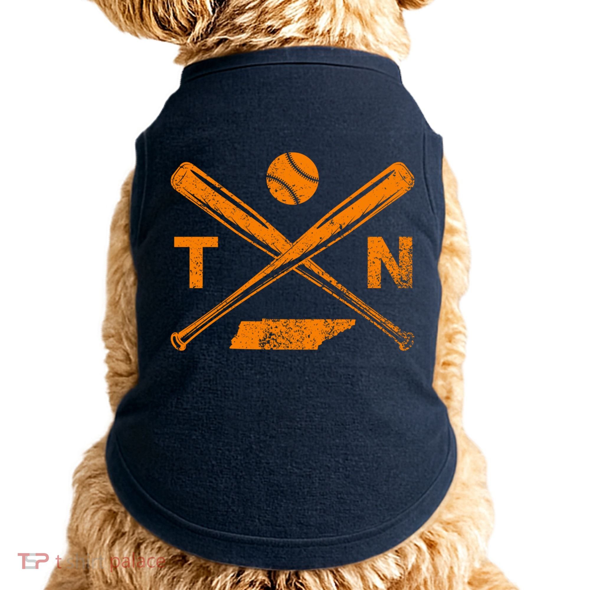 Tennessee Baseball Bats & Ball Classic Baseball Player Doggie Tank