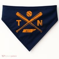 Tennessee Baseball Bats & Ball Classic Baseball Player USA-Made Doggie Bandana thumb 0