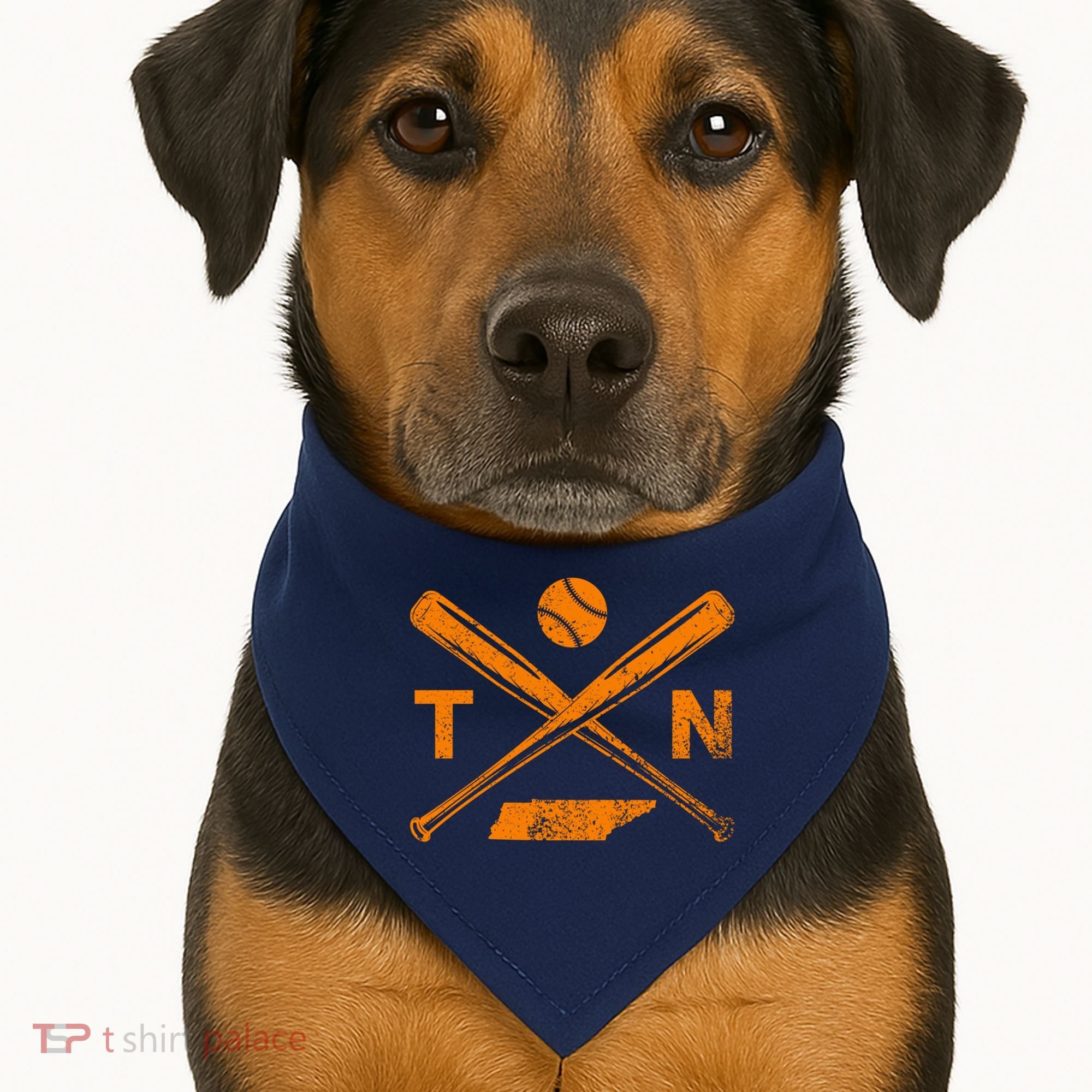 Tennessee Baseball Bats & Ball Classic Baseball Player USA-Made Doggie Bandana