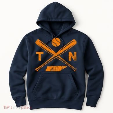 Tennessee Baseball Bats & Ball Classic Baseball Player Hoodie