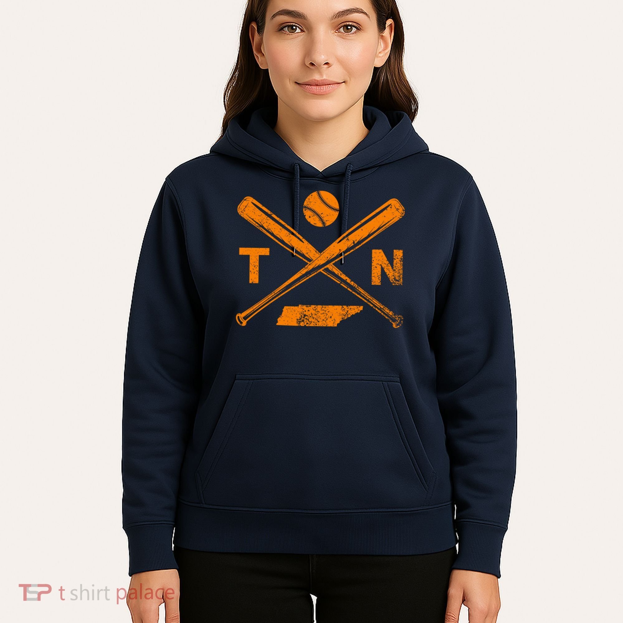 Tennessee Baseball Bats & Ball Classic Baseball Player Hoodie