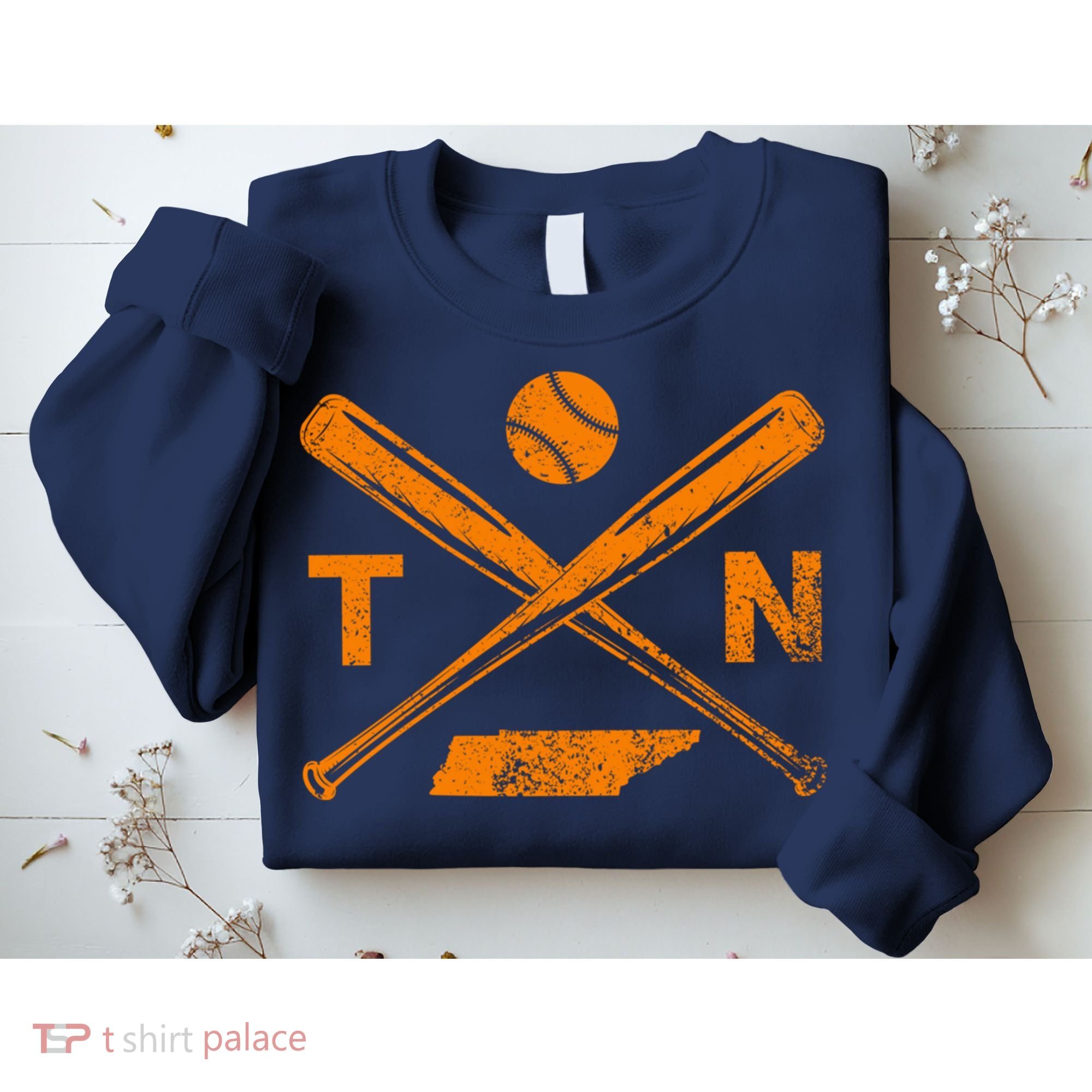 Tennessee Baseball Bats & Ball Classic Baseball Player Sweatshirt