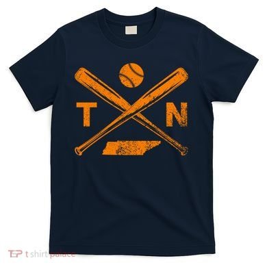 Tennessee Baseball Bats & Ball Classic Baseball Player T-Shirt