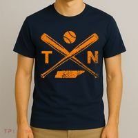 Tennessee Baseball Bats & Ball Classic Baseball Player T-Shirt thumb 3
