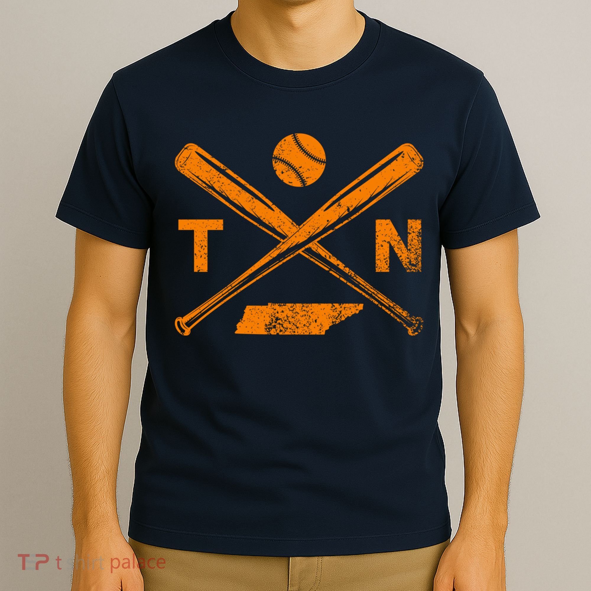 Tennessee Baseball Bats & Ball Classic Baseball Player T-Shirt