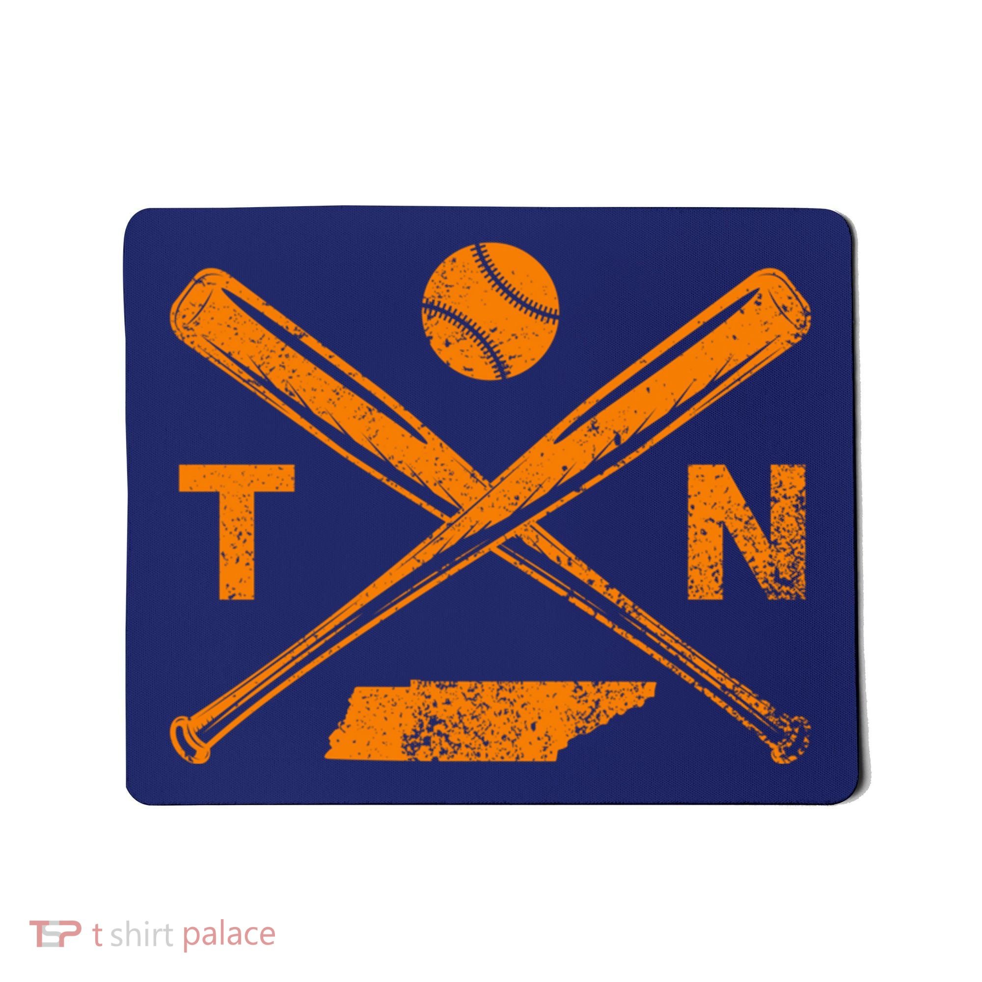 Tennessee Baseball Bats & Ball Classic Baseball Player Mousepad