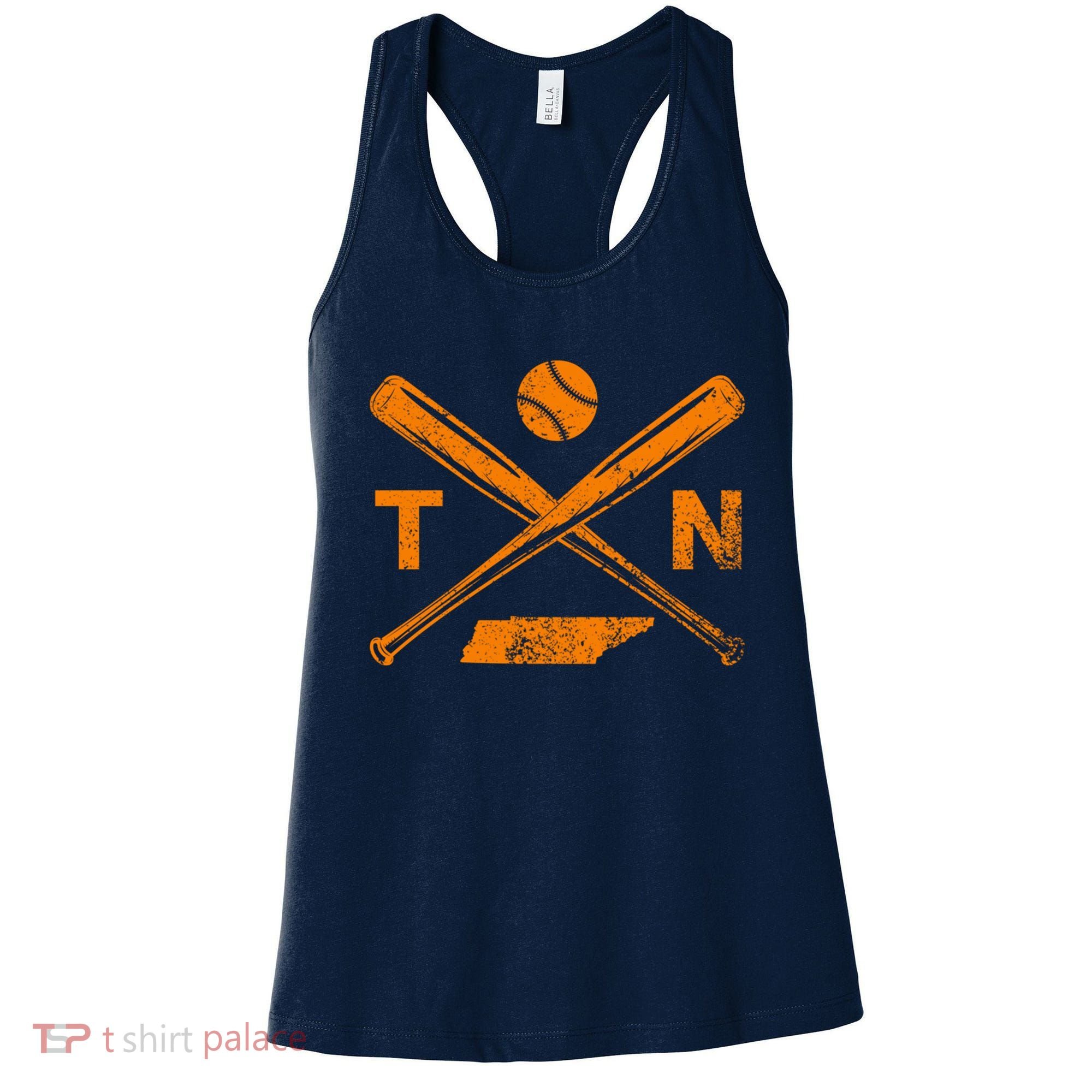 Tennessee Baseball Bats & Ball Classic Baseball Player Women's Tank Top