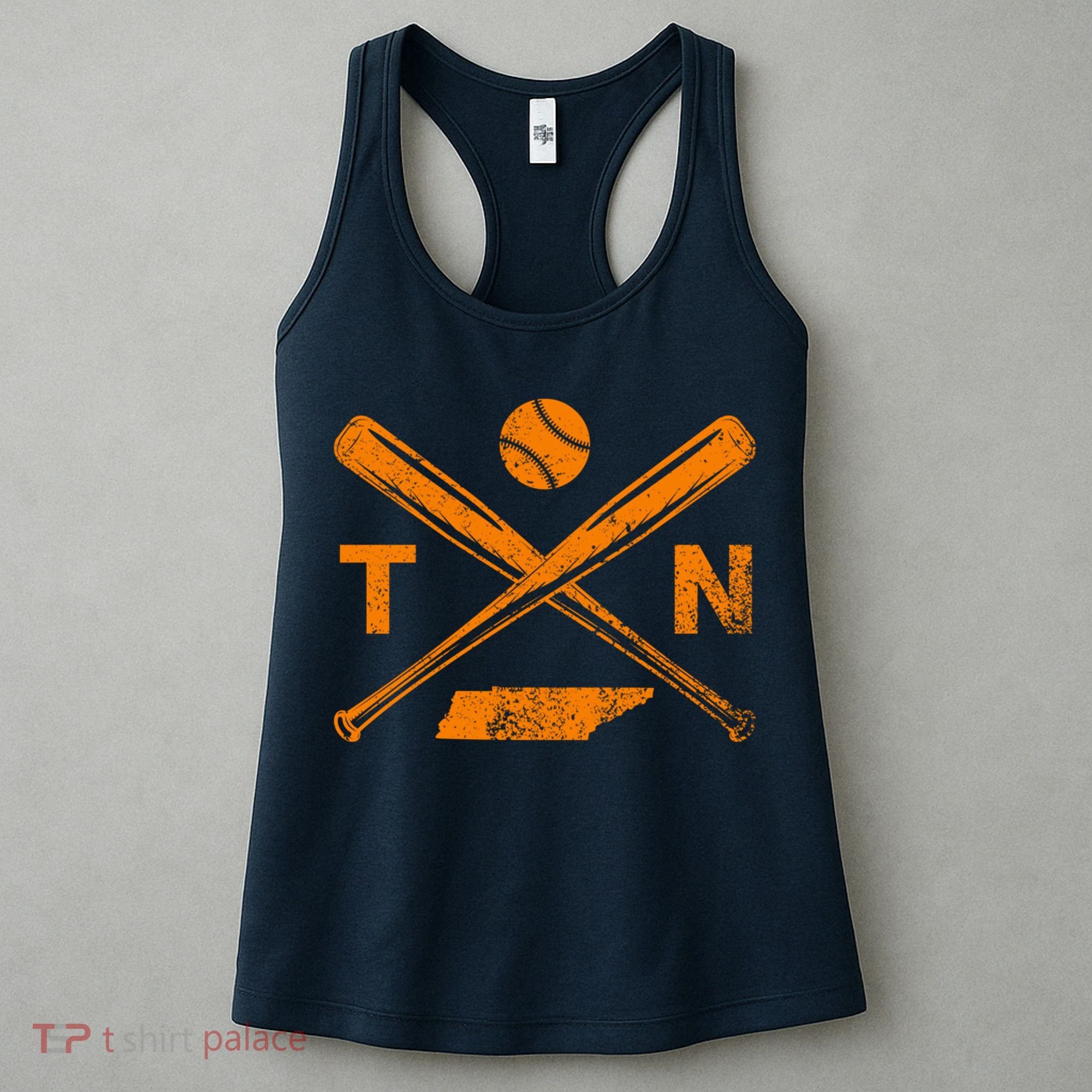 Tennessee Baseball Bats & Ball Classic Baseball Player Women's Tank Top