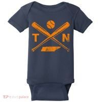 Tennessee Baseball Bats & Ball Classic Baseball Player Baby Bodysuit thumb 0
