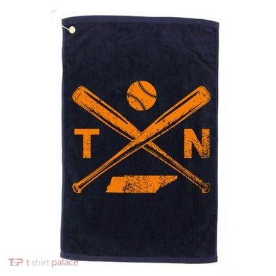 Tennessee Baseball Bats & Ball Classic Baseball Player Golf Towel