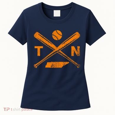 Tennessee Baseball Bats & Ball Classic Baseball Player Women's T-Shirt