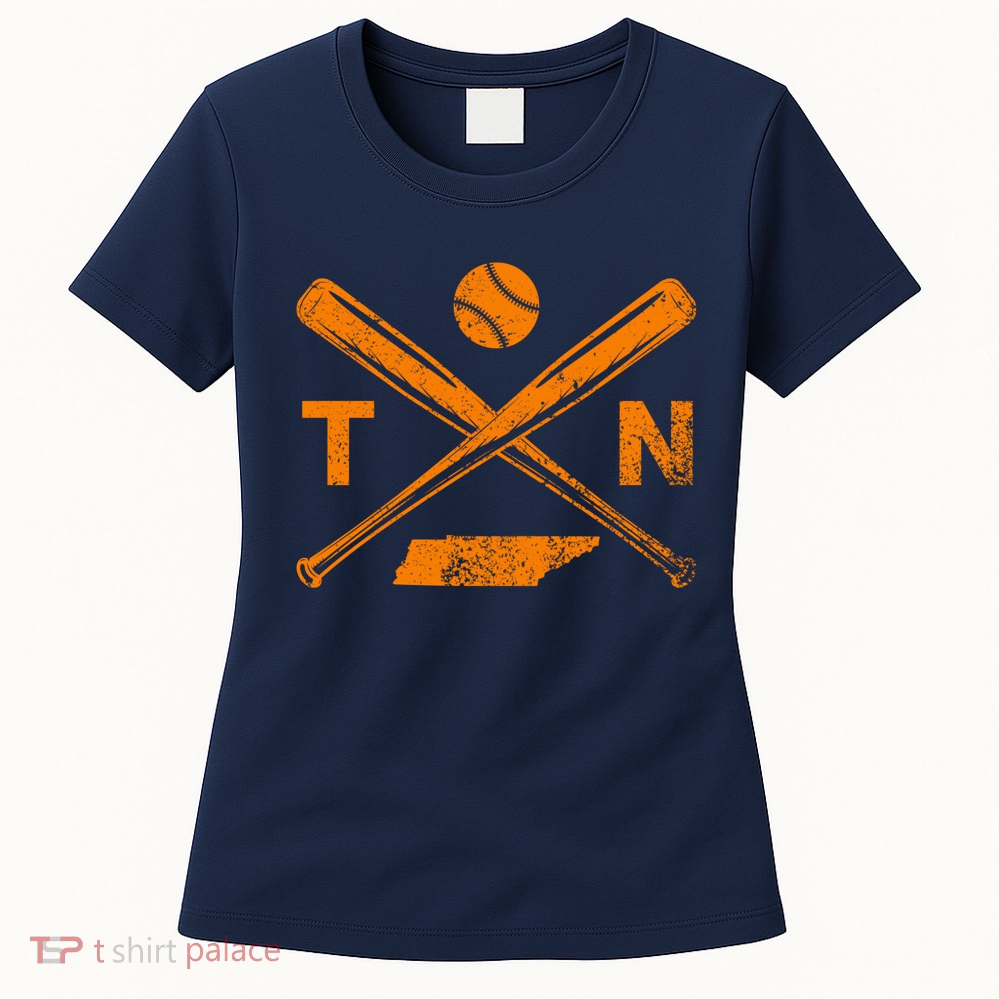 Tennessee Baseball Bats & Ball Classic Baseball Player Women's T-Shirt