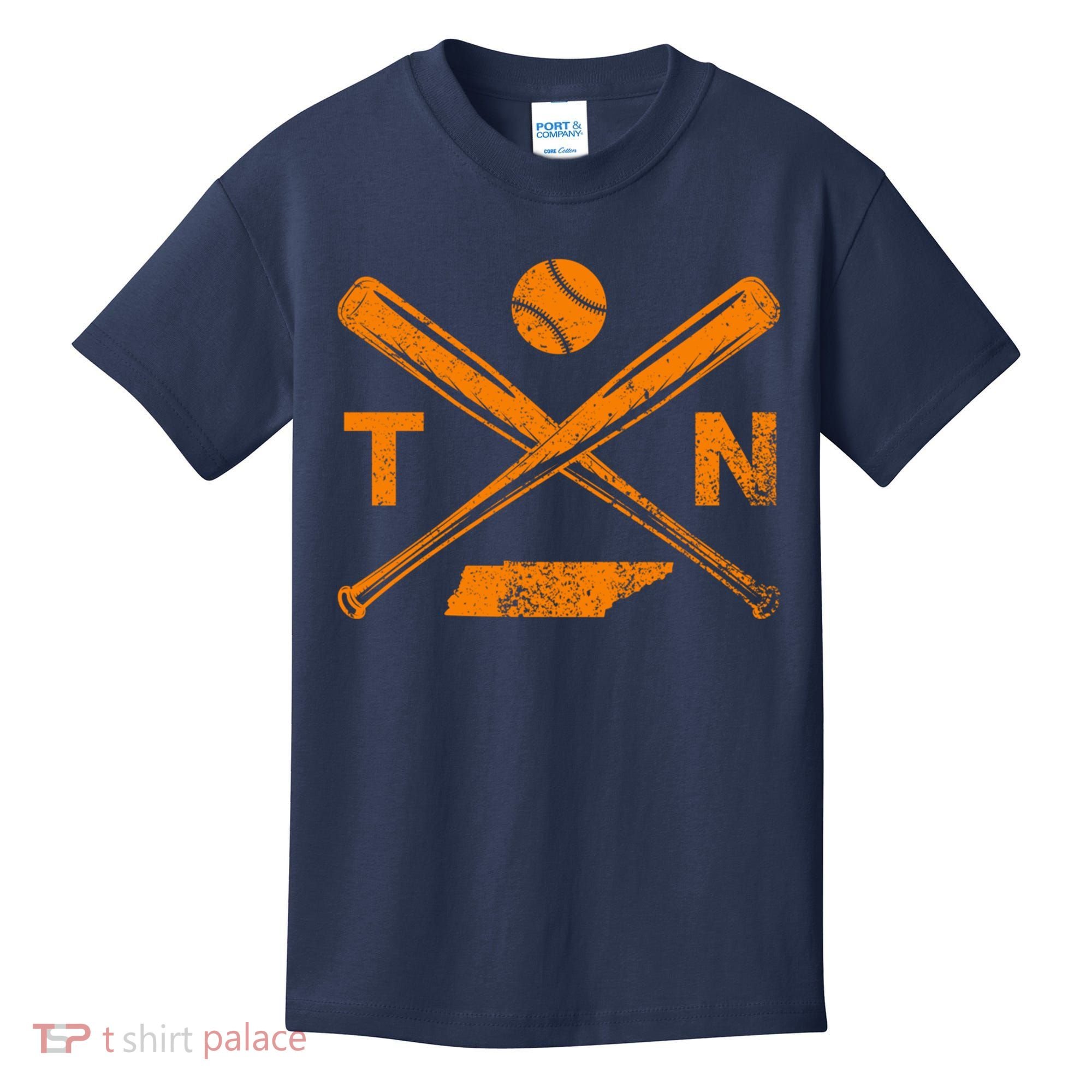 Tennessee Baseball Bats & Ball Classic Baseball Player Kids T-Shirt
