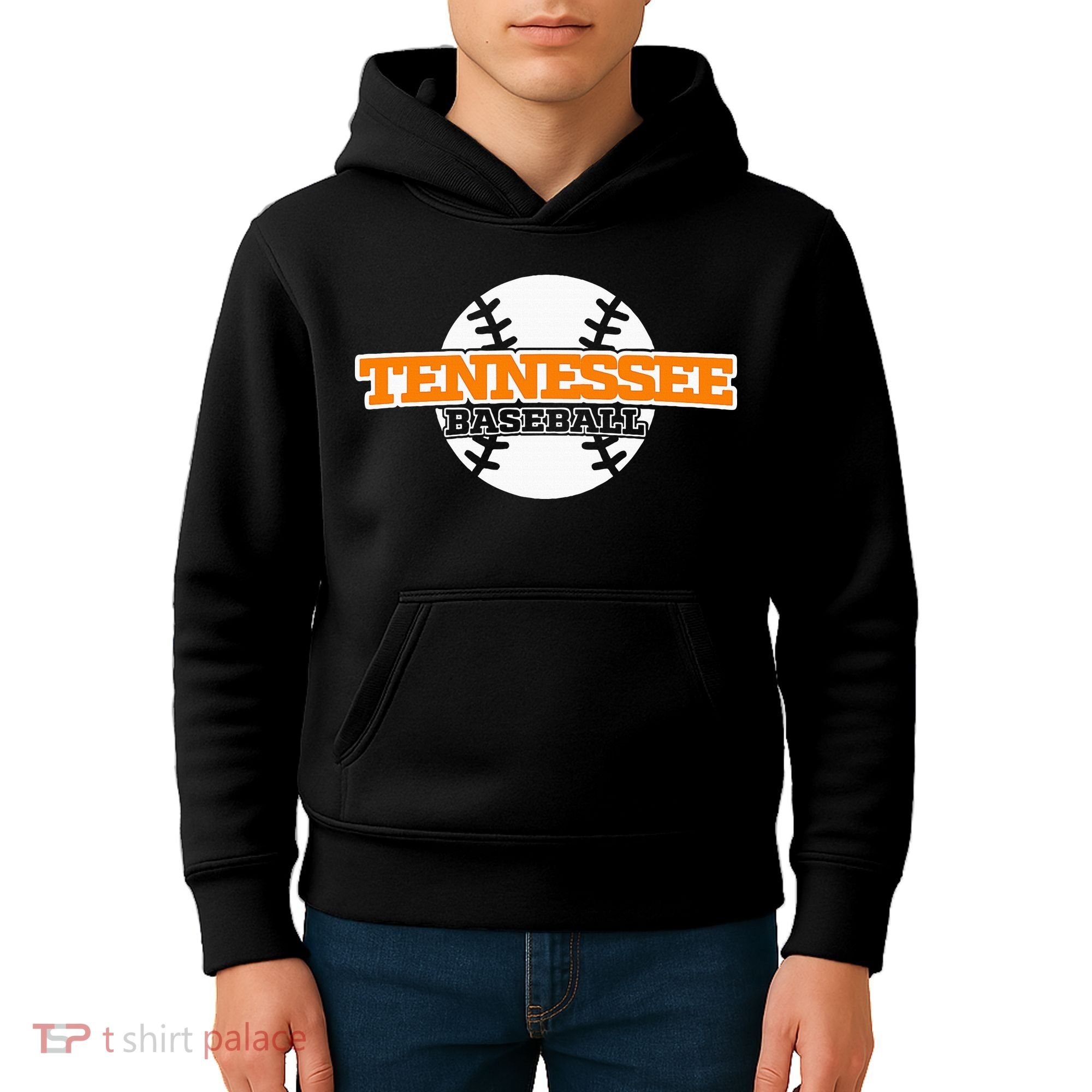 Tennessee Baseball Block Kids Hoodie