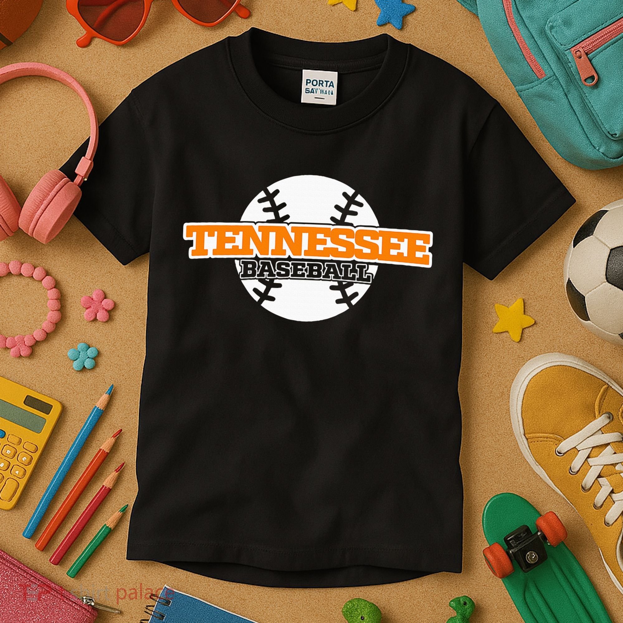 Tennessee Baseball Block Kids T-Shirt
