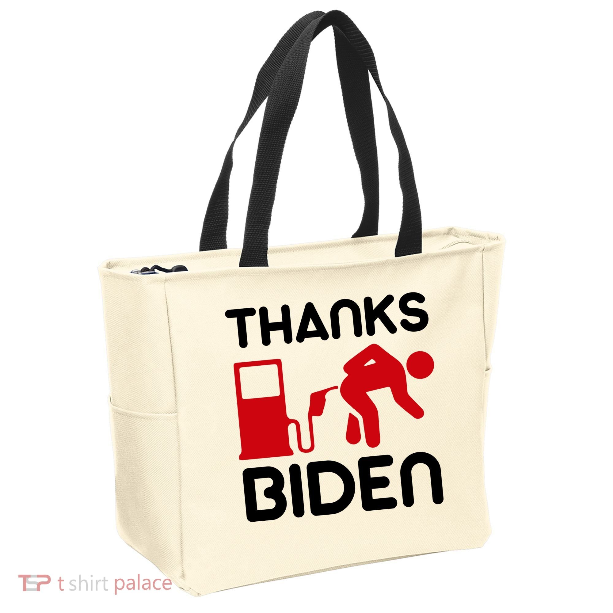 Thanks Biden Bend Over Gas Pump Prices Funny Tote Bag
