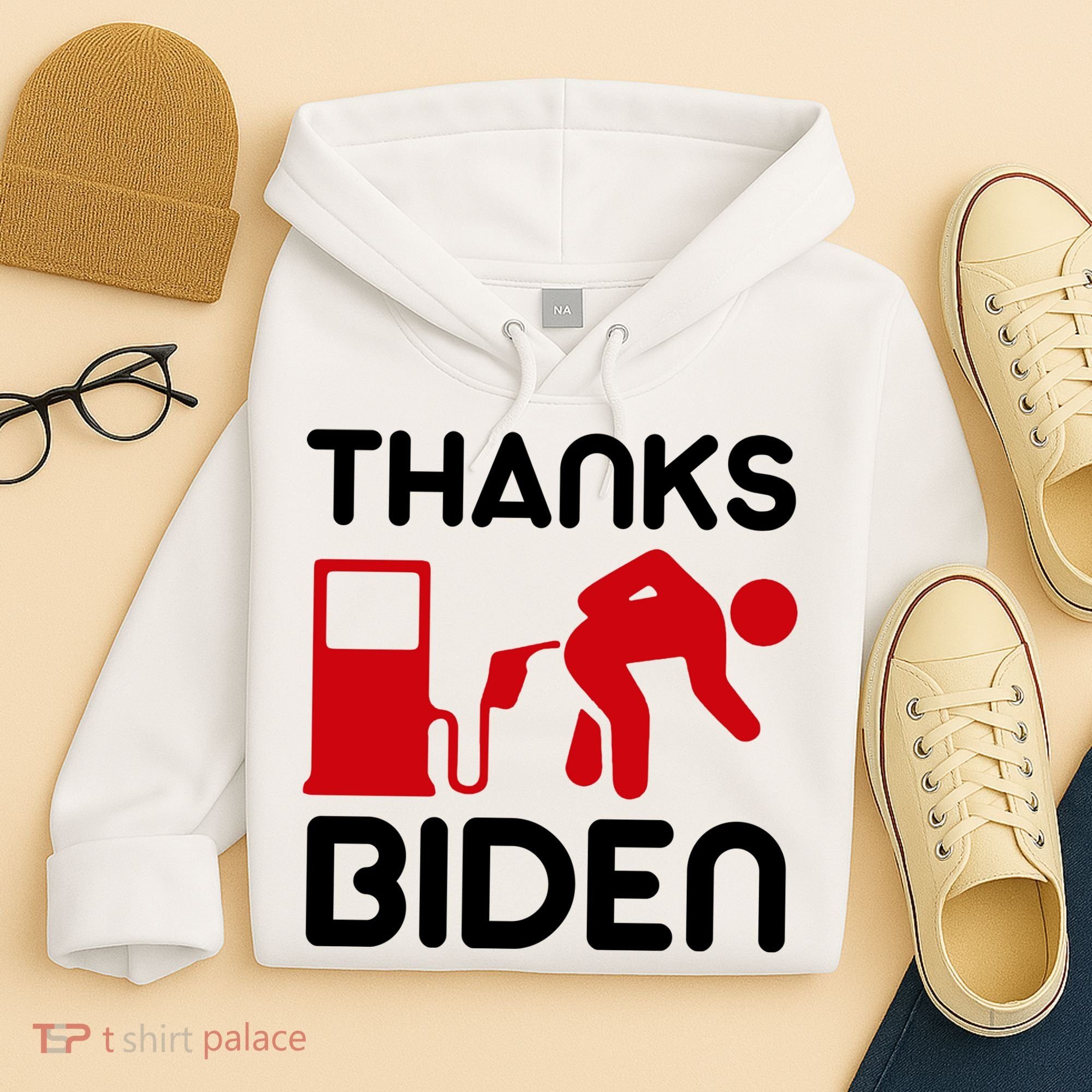 Thanks Biden Bend Over Gas Pump Prices Funny Hoodie