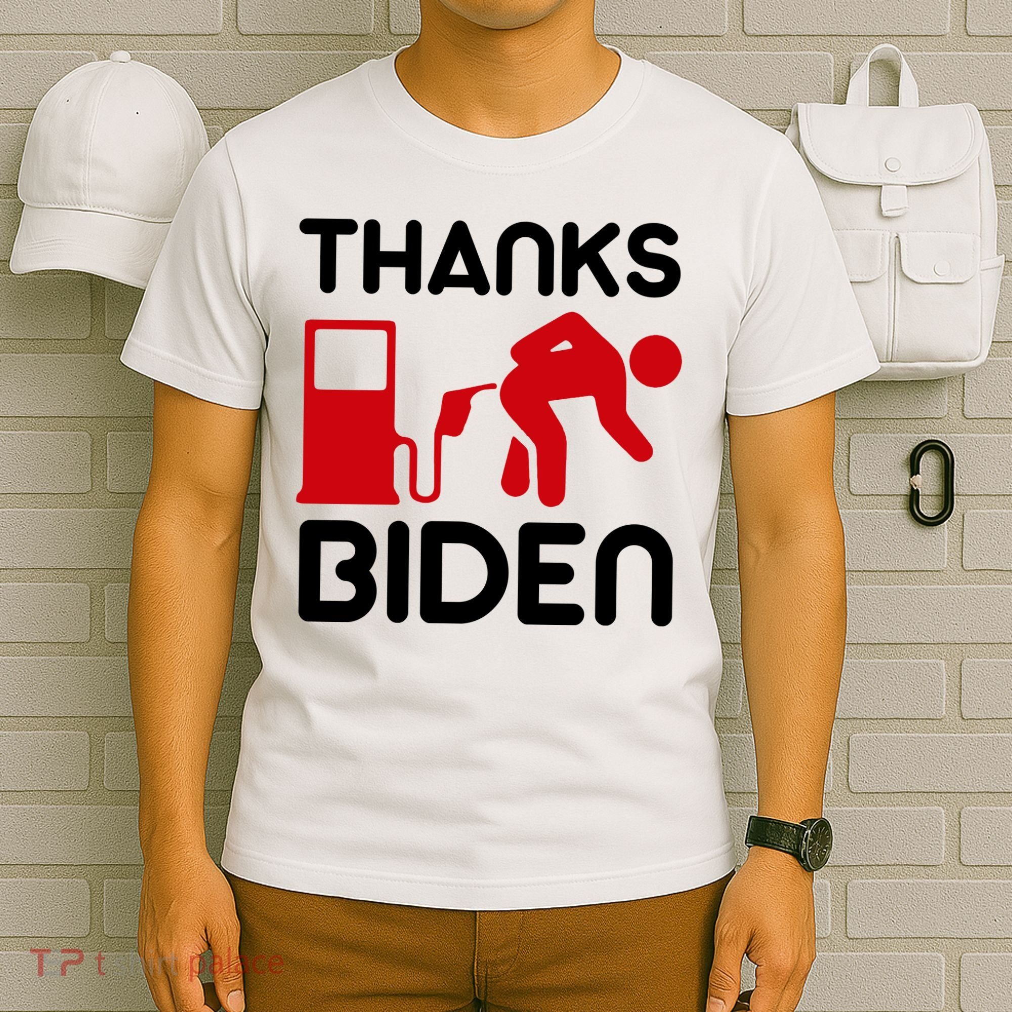 Thanks Biden Bend Over Gas Pump Prices Funny T-Shirt