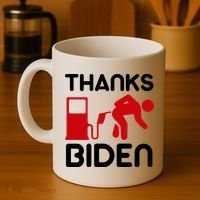 Thanks Biden Bend Over Gas Pump Prices Funny Coffee Mug thumb 4