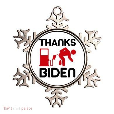 Thanks Biden Bend Over Gas Pump Prices Funny Ornament