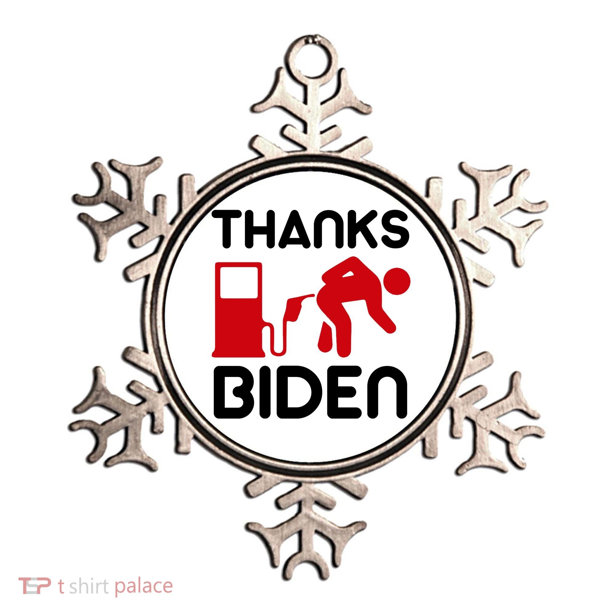 Thanks Biden Bend Over Gas Pump Prices Funny Ornament