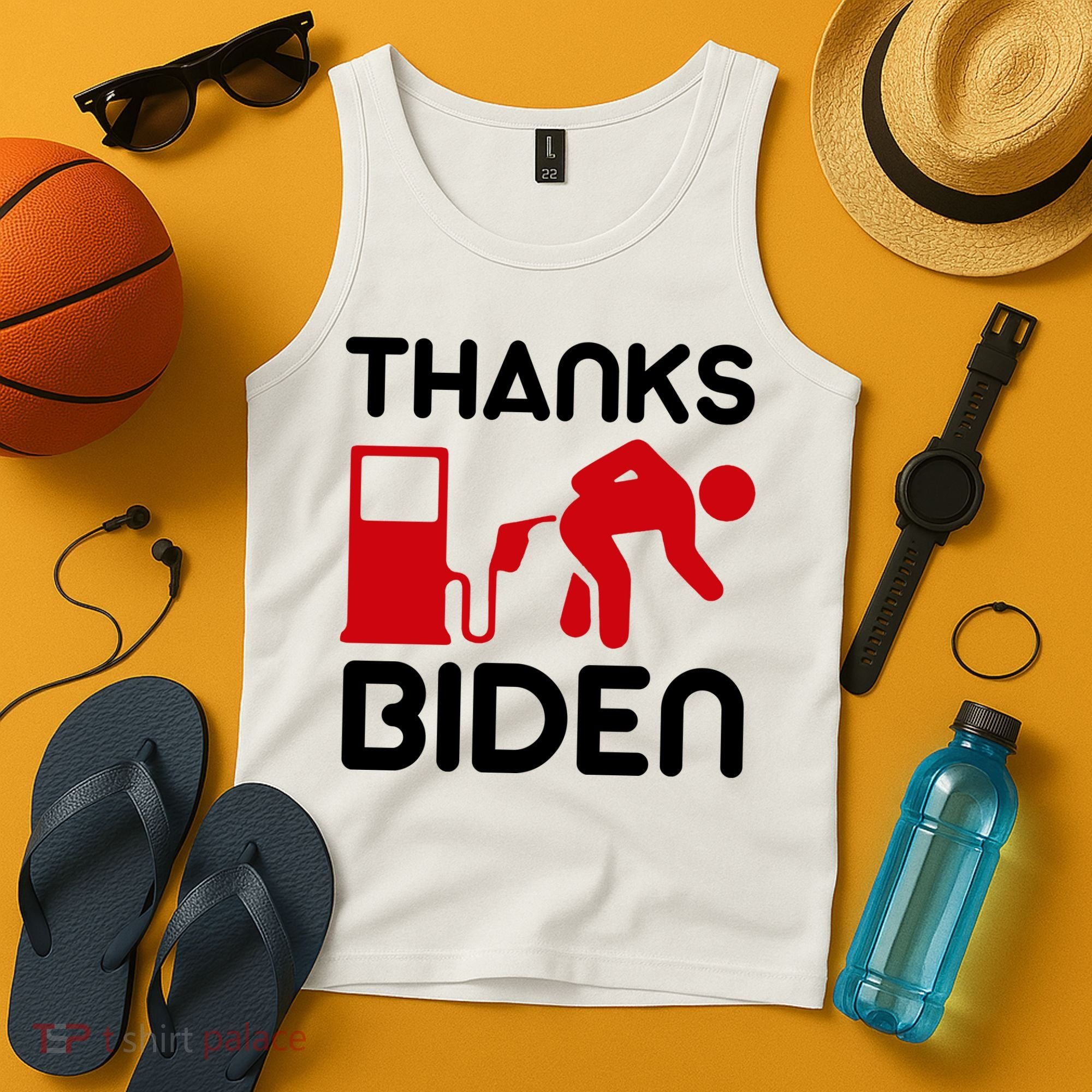 Thanks Biden Bend Over Gas Pump Prices Funny Tank Top