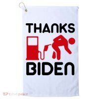 Thanks Biden Bend Over Gas Pump Prices Funny Golf Towel thumb 0