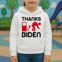 Thanks Biden Bend Over Gas Pump Prices Funny Kids Hoodie thumb 3
