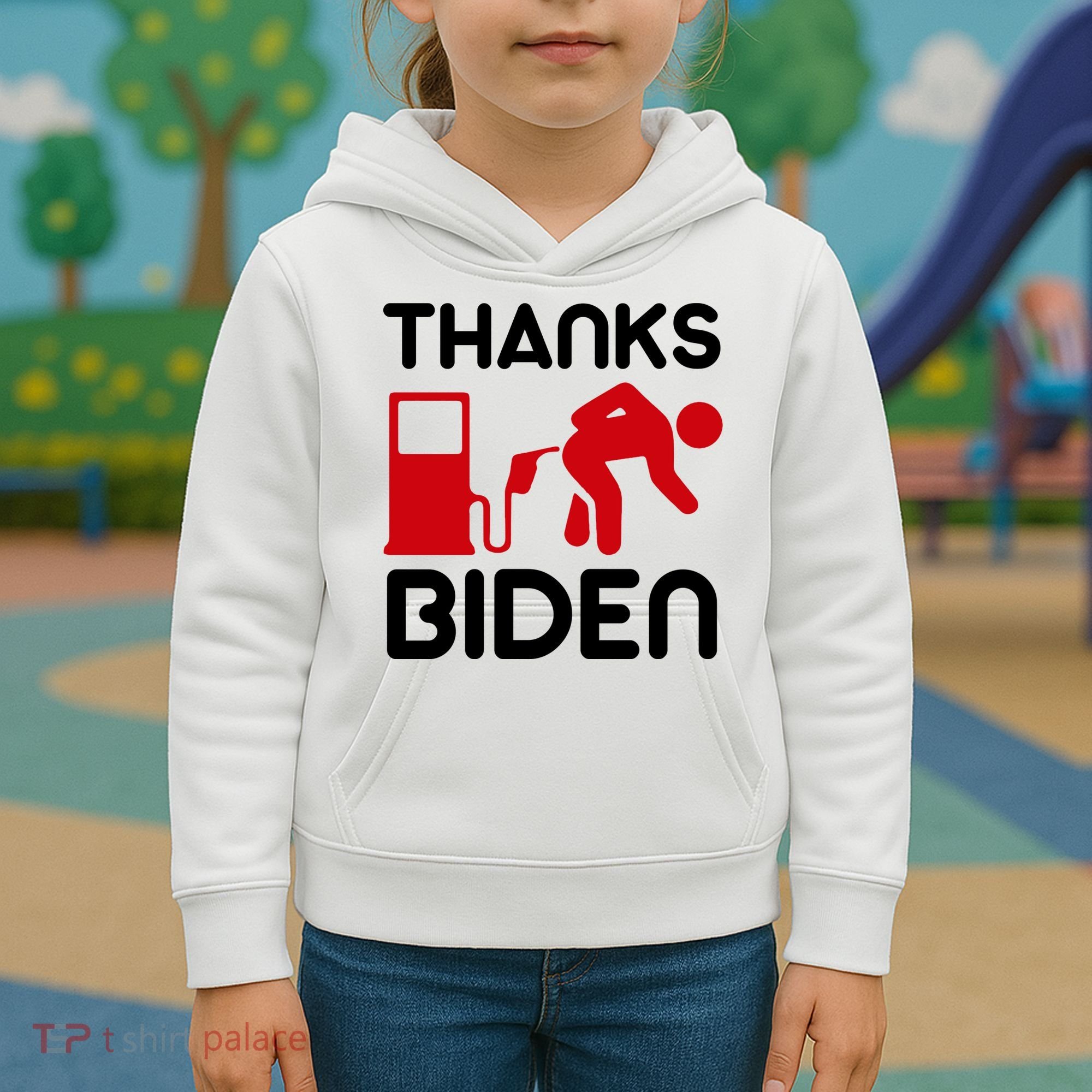 Thanks Biden Bend Over Gas Pump Prices Funny Kids Hoodie