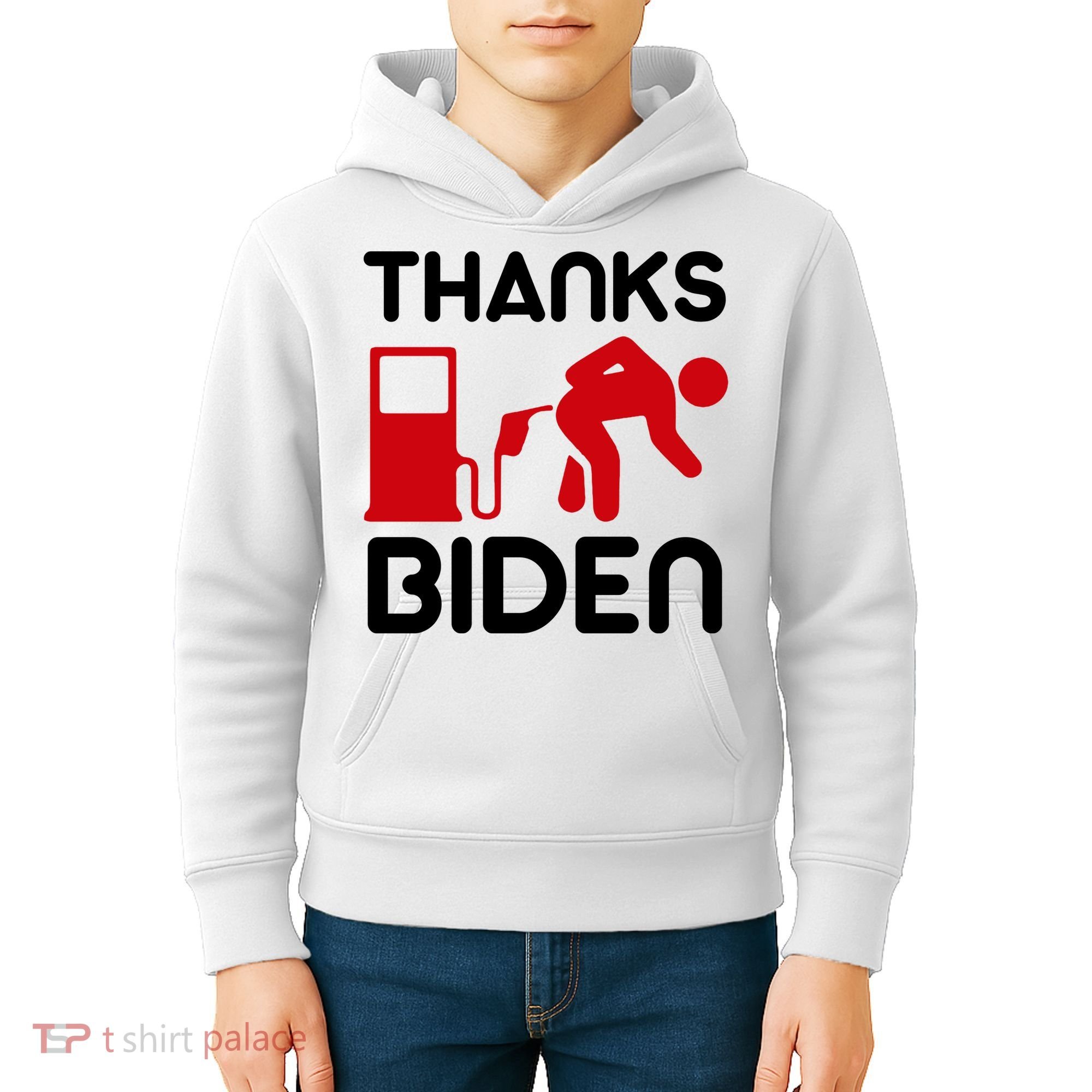 Thanks Biden Bend Over Gas Pump Prices Funny Kids Hoodie