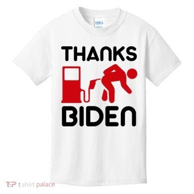 Thanks Biden Bend Over Gas Pump Prices Funny Kids T-Shirt