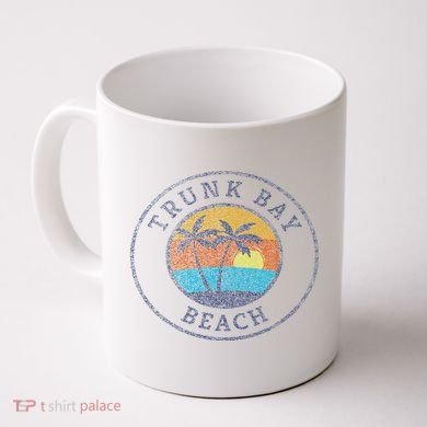 Trunk Bay Beach St John Usvi Vintage Distressed Coffee Mug