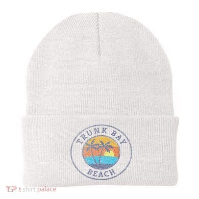 Trunk Bay Beach St John Usvi Vintage Distressed Beanie