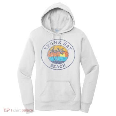 Trunk Bay Beach St John Usvi Vintage Distressed Women's Hoodie