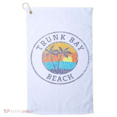 Trunk Bay Beach St John Usvi Vintage Distressed Golf Towel